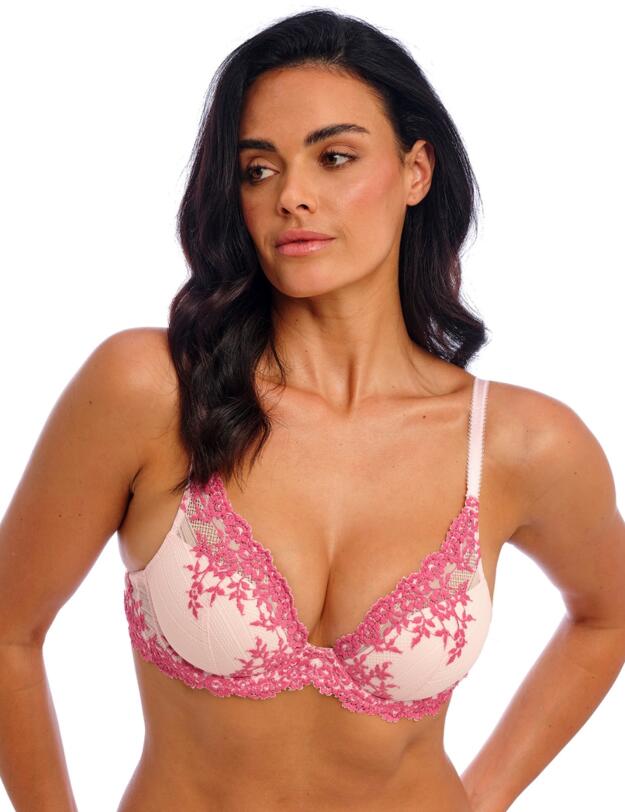 Wacoal Embrace Lace Plunge Bra Ballet Slipper/Chateau Rose