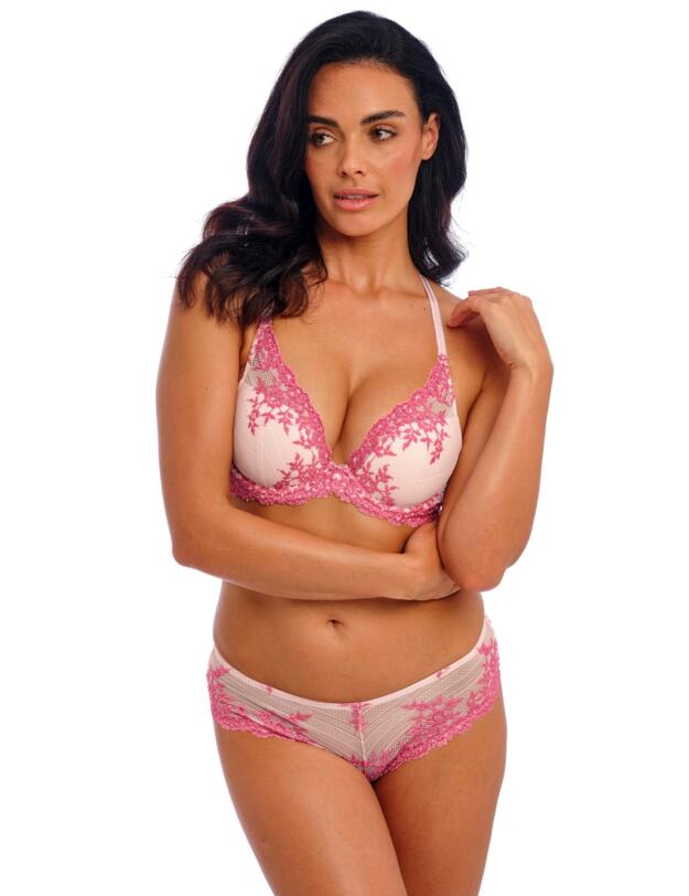 Wacoal Embrace Lace Plunge Bra Ballet Slipper/Chateau Rose