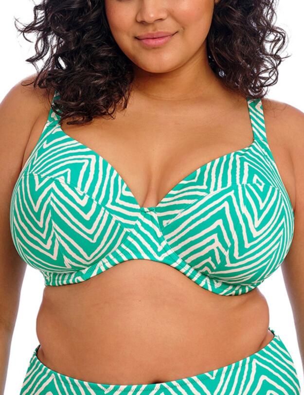 Elomi Fiji Falls Plunge Bikini Top Marine