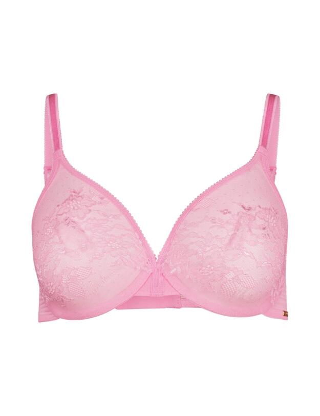 Gossard Glossies Lace Sheer Bra Sweet Lilac