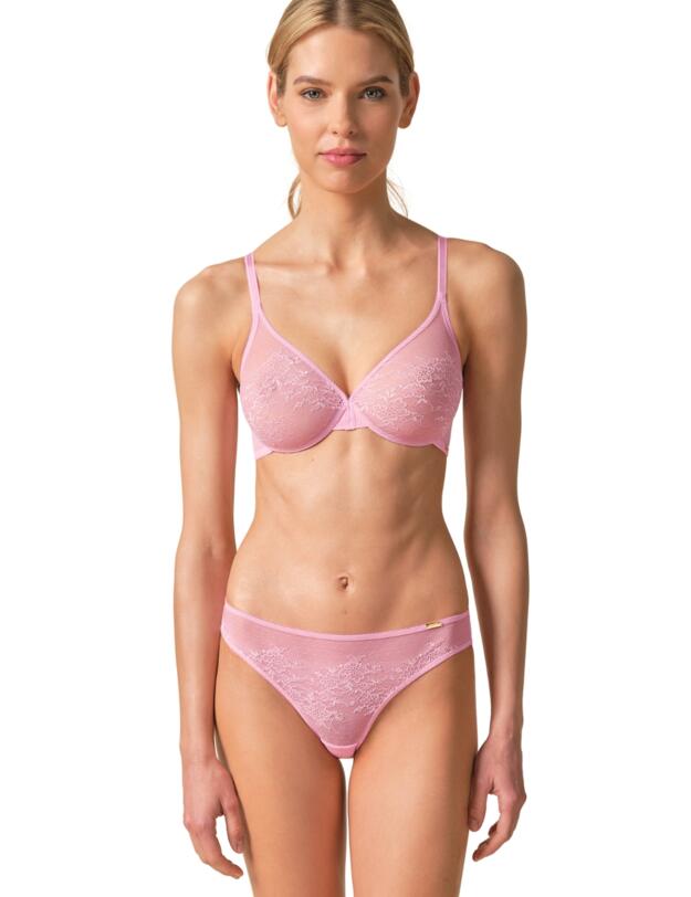 Gossard Glossies Lace Sheer Bra Sweet Lilac