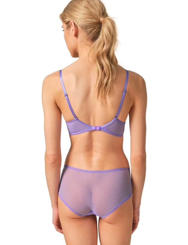 Gossard Superboost Lace Padded Plunge Bra Purple Hebe