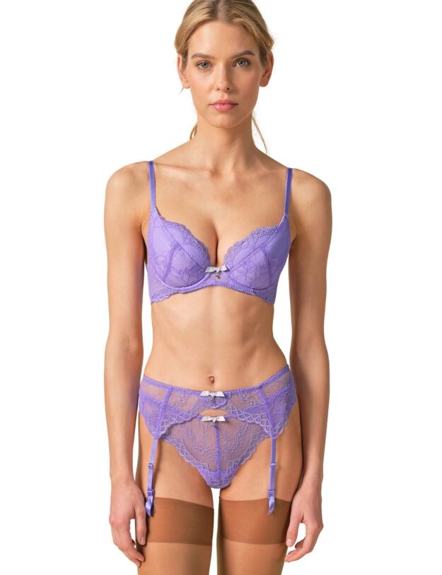 Gossard Superboost Lace Suspender Purple Hebe