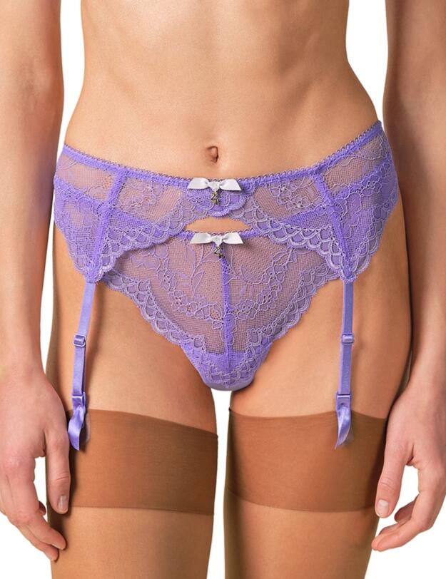 Gossard Superboost Lace Suspender Purple Hebe