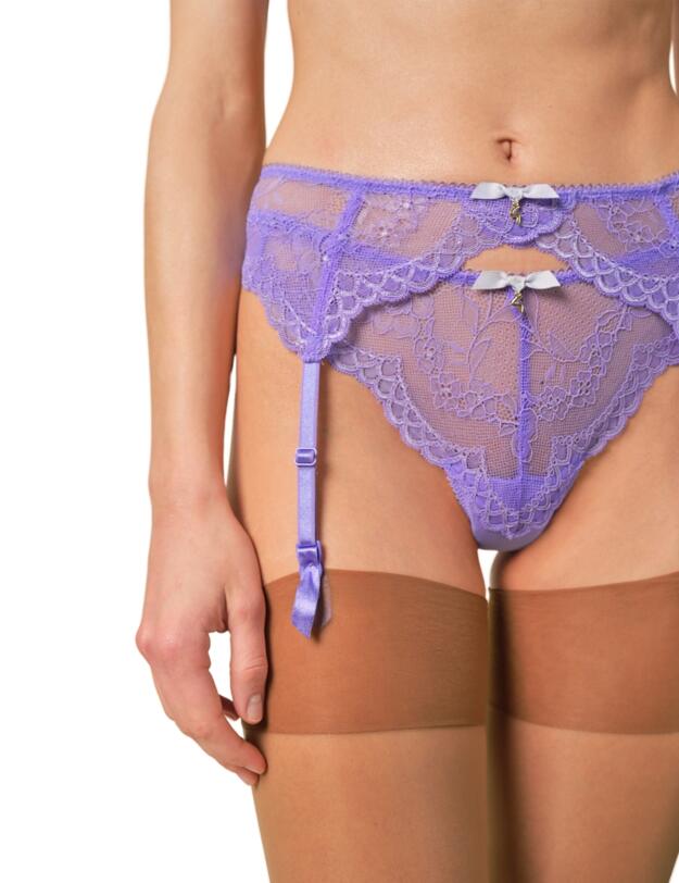 Gossard Superboost Lace Suspender Purple Hebe