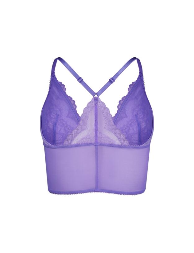 Gossard Superboost Lace Deep V Bralette Purple Hebe