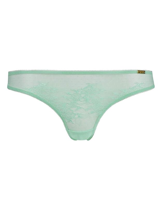 Gossard Glossies Lace Thong Brook Green
