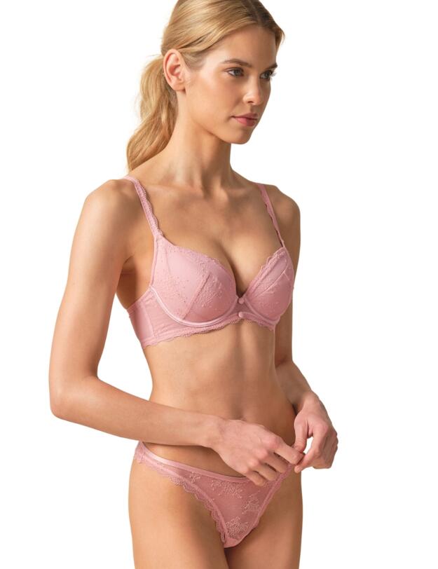 Gossard Vintage Romance Brazilian Brief Soft Pink 