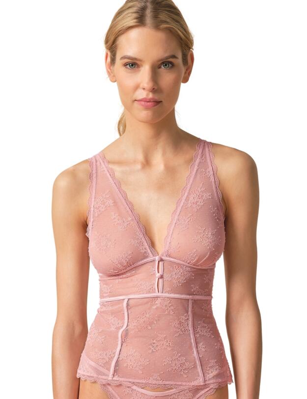 Gossard Vintage Romance Cami Top Soft Pink 