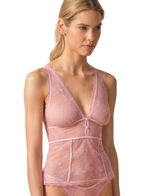 Gossard Vintage Romance Cami Top Soft Pink 