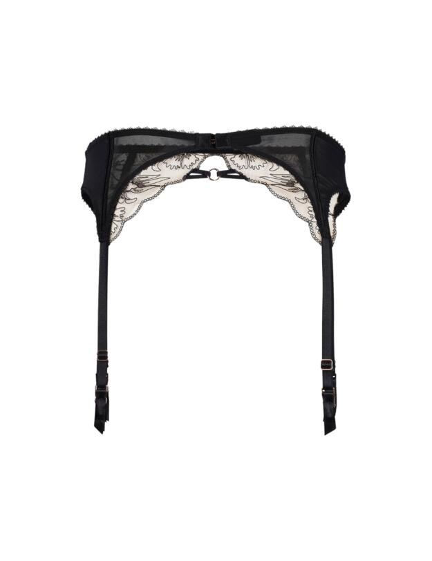 Gossard VIP Fleur De Nuit Suspender Black 