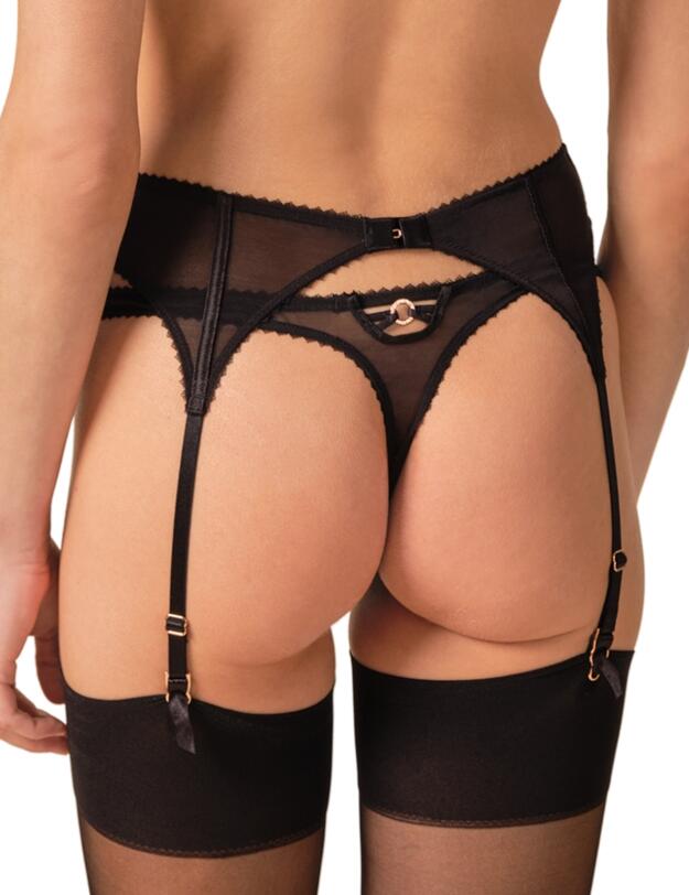 Gossard VIP Fleur De Nuit Suspender Black 