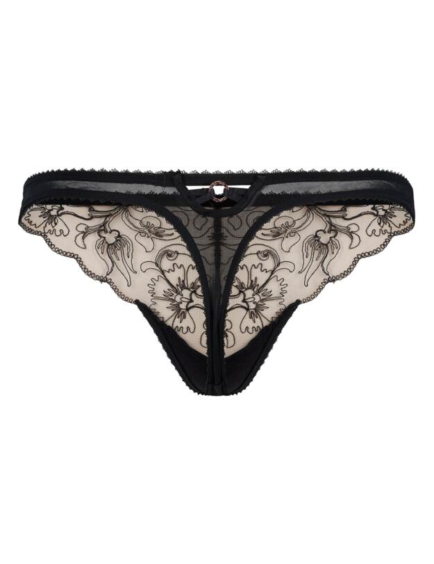 Gossard VIP Fleur De Nuit Thong Black 