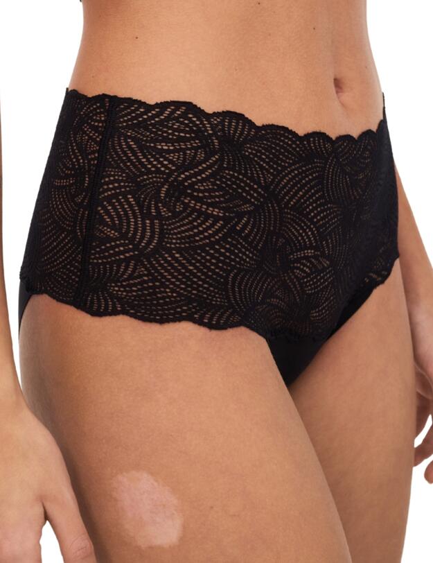 Chantelle Soft Stretch Lace Full Brief Black