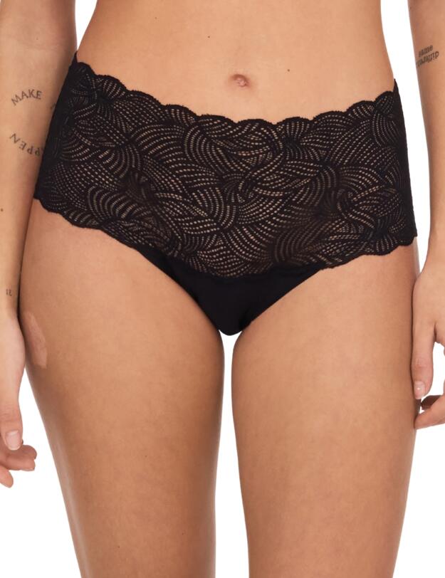 Chantelle Soft Stretch Lace Full Brief Black