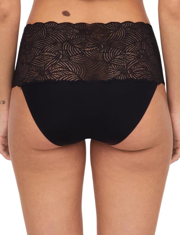 Chantelle Soft Stretch Lace Full Brief Black