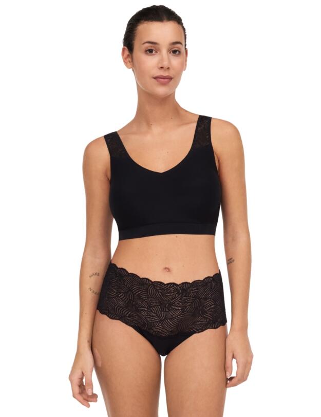Chantelle Soft Stretch Lace Full Brief Black