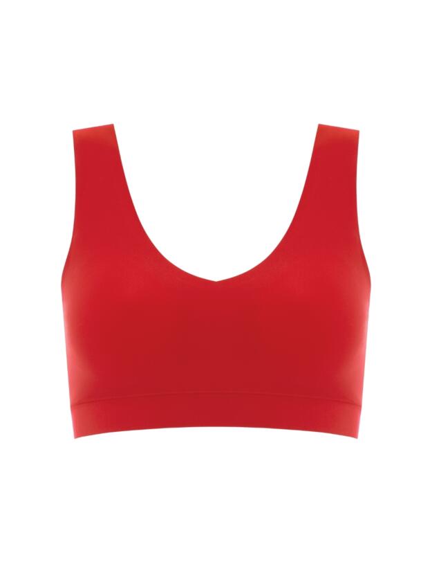 Chantelle Soft Stretch Padded Crop Top Poppy Red