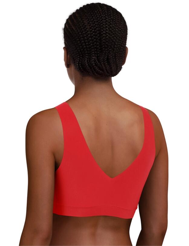 Chantelle Soft Stretch Padded Crop Top Poppy Red