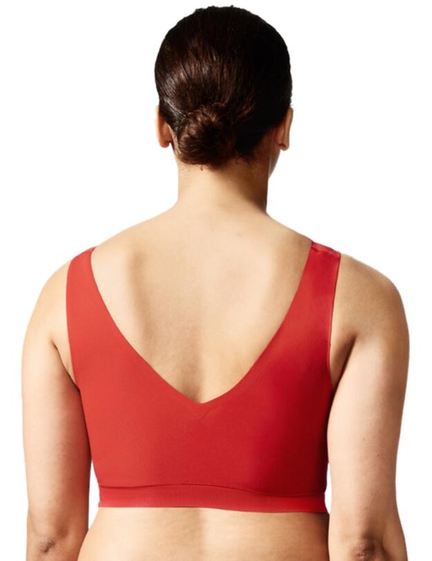 Chantelle Soft Stretch Padded Crop Top Poppy Red