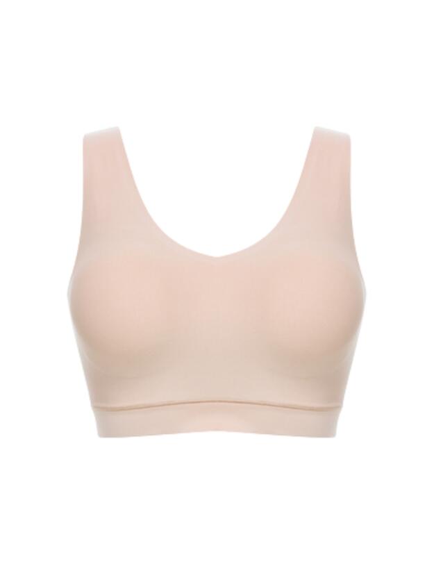 Chantelle Soft Stretch Padded Crop Top Nude Sand