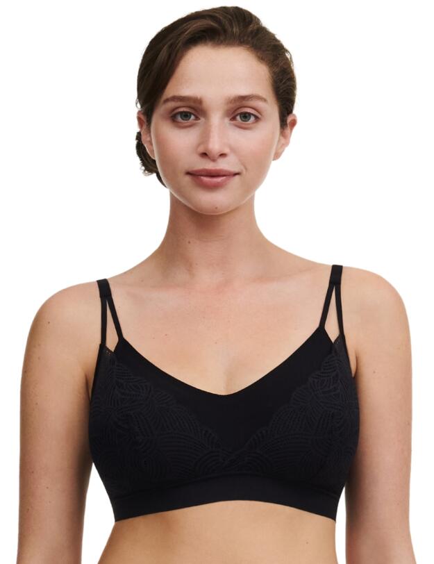 Chantelle Soft Stretch Removable Padding Bralette Black