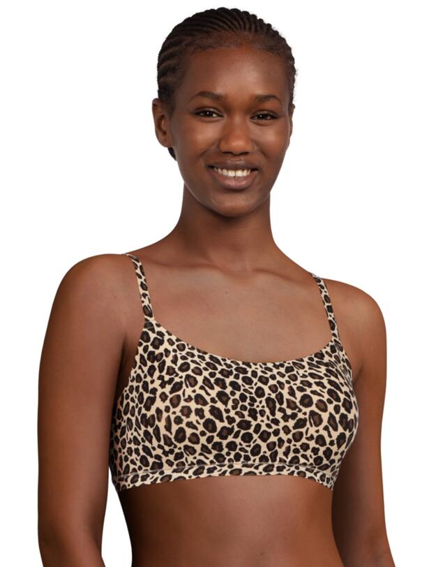 Chantelle Soft Stretch Padded Bralette Leopard Print
