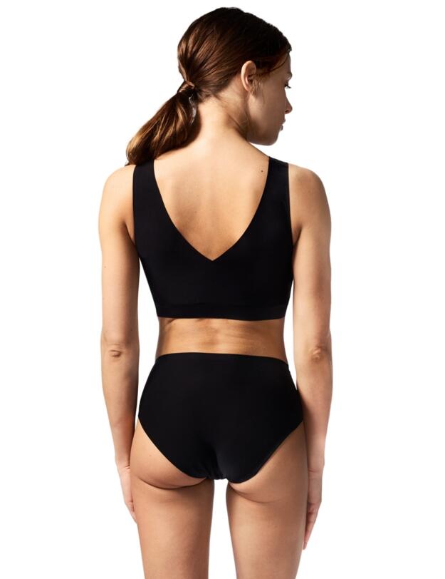 Chantelle Soft Stretch Padded Crop Top Black