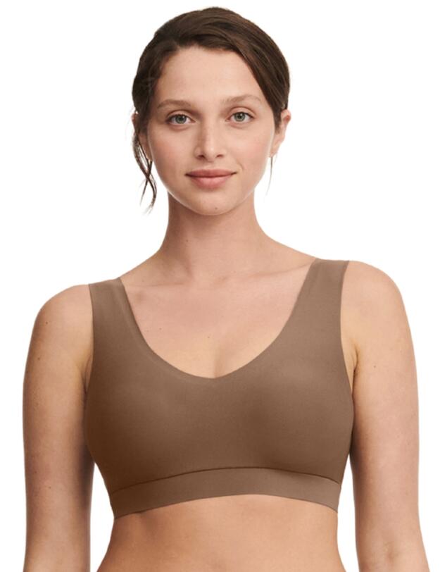 Chantelle Soft Stretch Padded Crop Top Cocoa