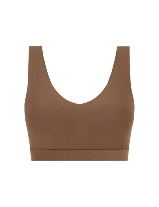 Chantelle Soft Stretch Padded Crop Top Cocoa