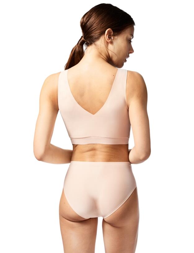 Chantelle Soft Stretch Padded Crop Top Golden Beige