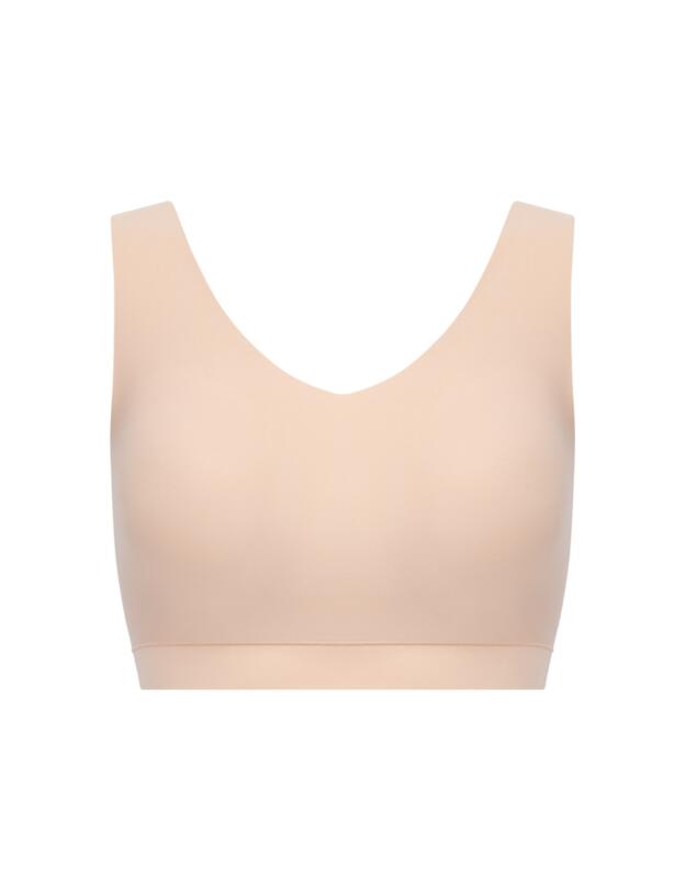 Chantelle Soft Stretch Padded Crop Top Golden Beige