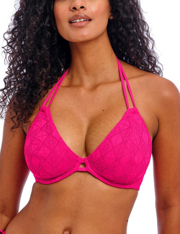 Freya Nomad Nights Halter Bikini Top Fuchsia
