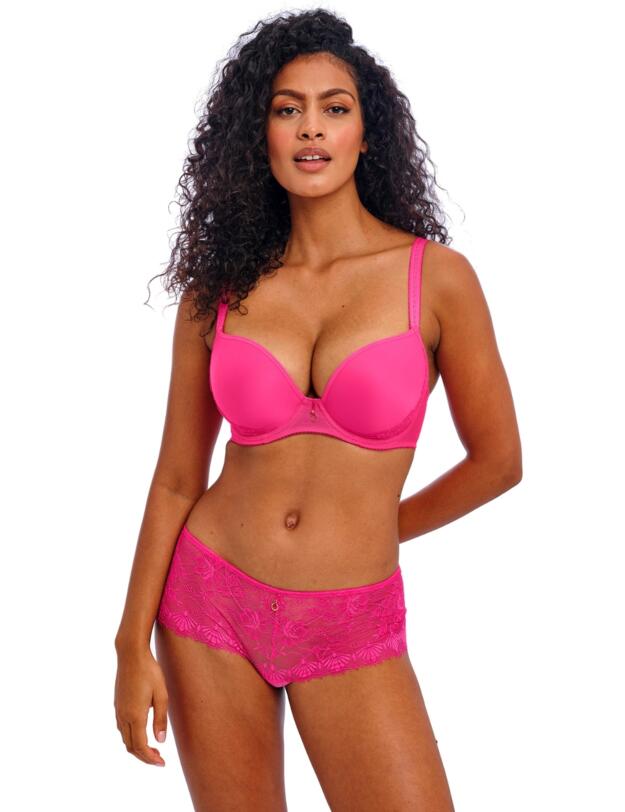 Freya Fascinate Moulded Plunge T-Shirt Bra Hot Pink