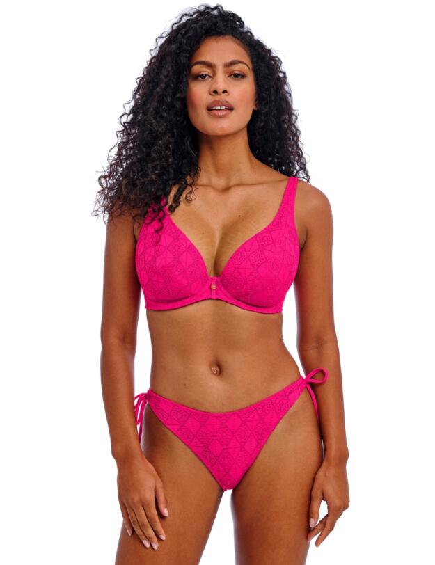 Freya Nomad Nights High Apex Bikini Top Fuchsia