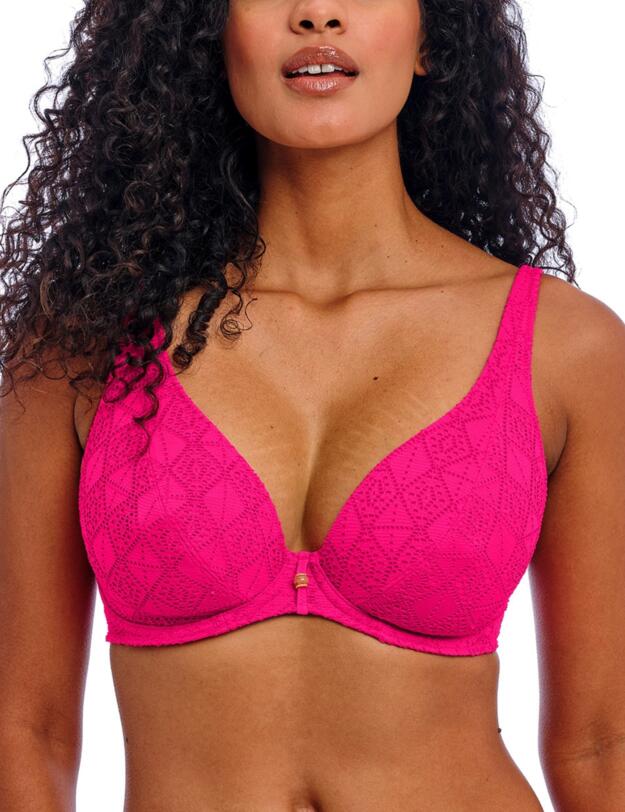 Freya Nomad Nights High Apex Bikini Top Fuchsia
