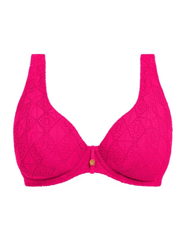 Freya Nomad Nights High Apex Bikini Top Fuchsia