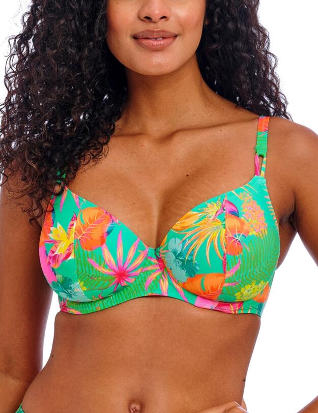 Freya Isla Margarita Plunge Bikini Top Jade