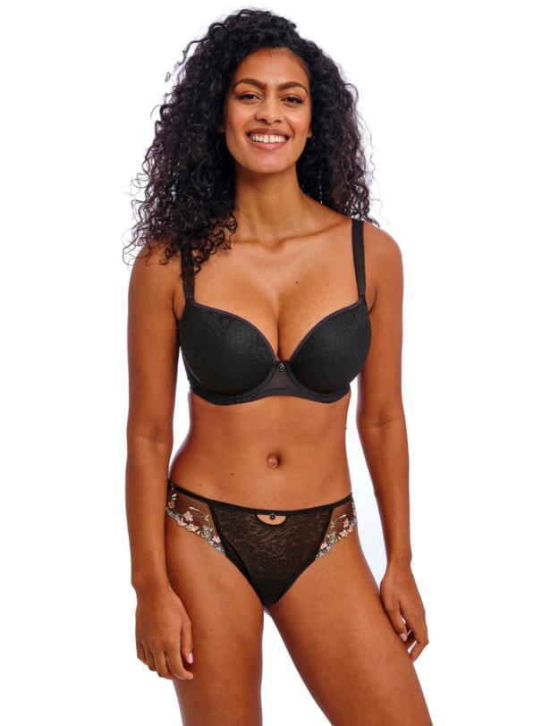 Freya Love-Haze Moulded Plunge T Shirt Bra Black