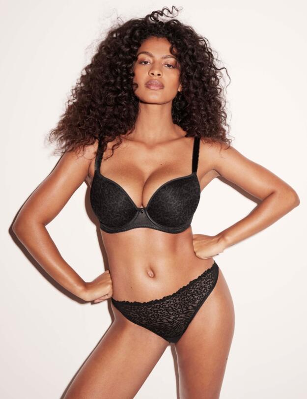 Freya Love-Haze Moulded Plunge T Shirt Bra Black