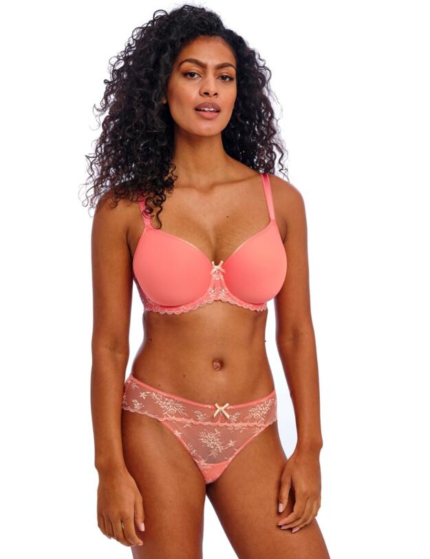 Freya Offbeat Decadence Moulded Spacer Bra Sunset Coral