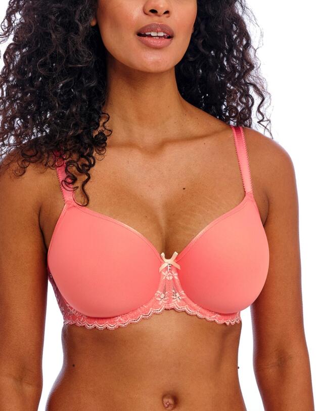 Freya Offbeat Decadence Moulded Spacer Bra Sunset Coral