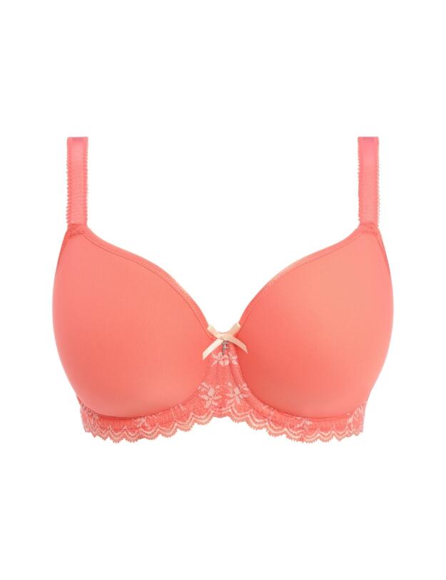 Freya Offbeat Decadence Moulded Spacer Bra Sunset Coral