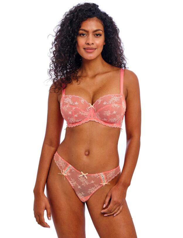 Freya Offbeat Decadence Side Support Bra Sunset Coral