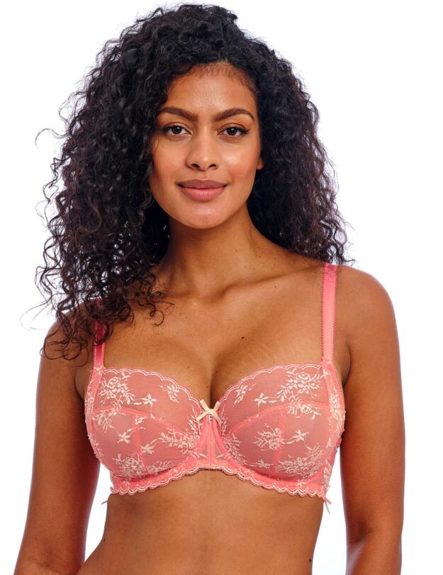 Freya Offbeat Decadence Side Support Bra Sunset Coral