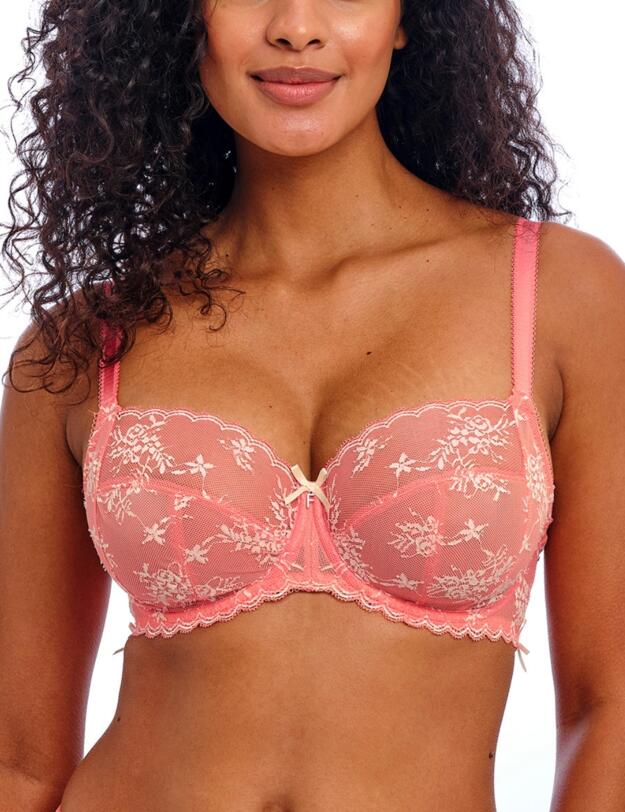 Freya Offbeat Decadence Side Support Bra Sunset Coral