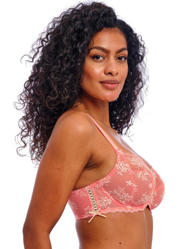 Freya Offbeat Decadence Side Support Bra Sunset Coral