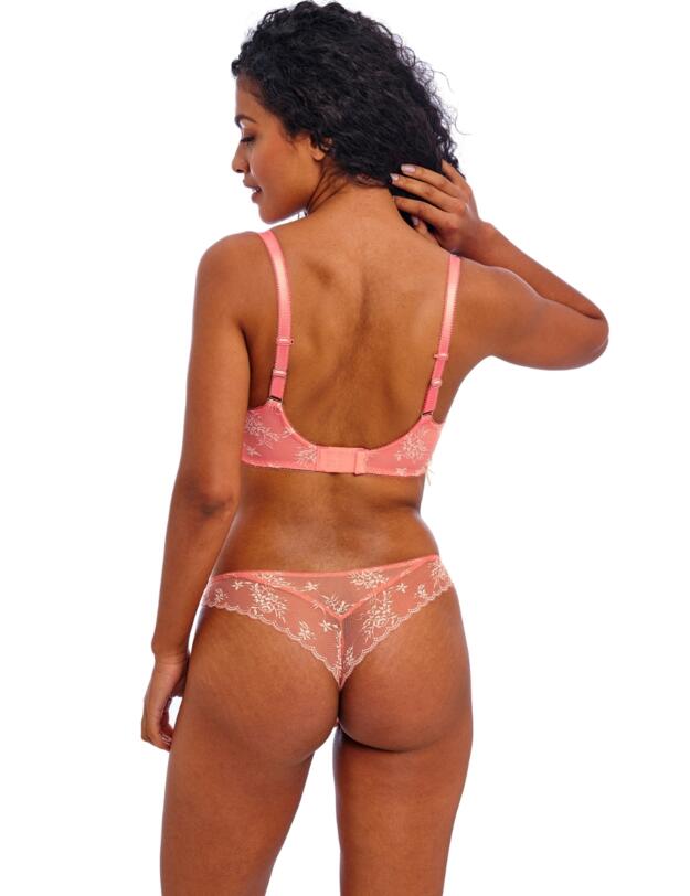 Freya Offbeat Decadence Brazilian Brief Sunset Coral