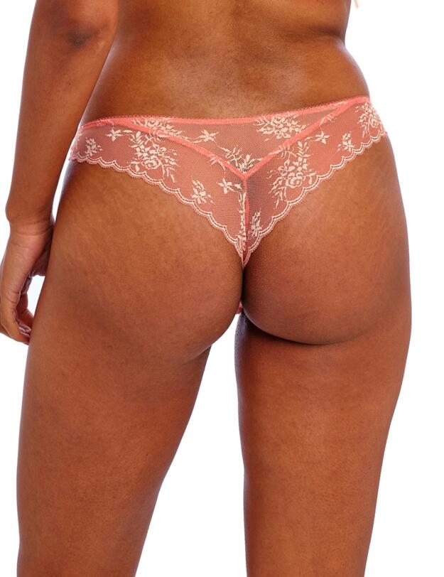 Freya Offbeat Decadence Brazilian Brief Sunset Coral
