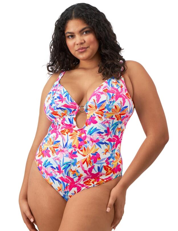 Elomi Savaneta Swimsuit White 